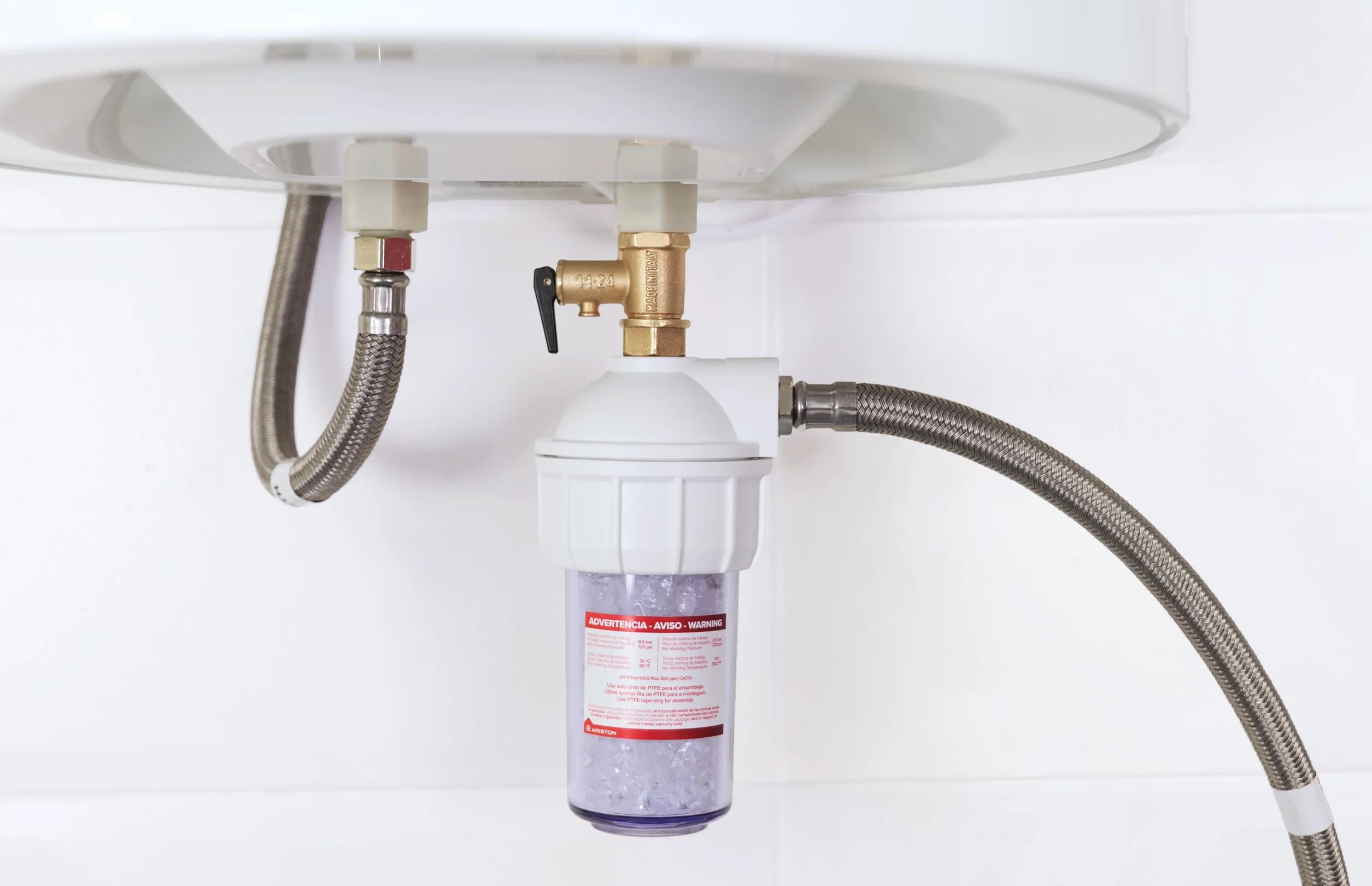 Ariston - Filtro Antical, kit polifosfati per scaldabagno, allunga la vita del tuo scaldabagno elettrico