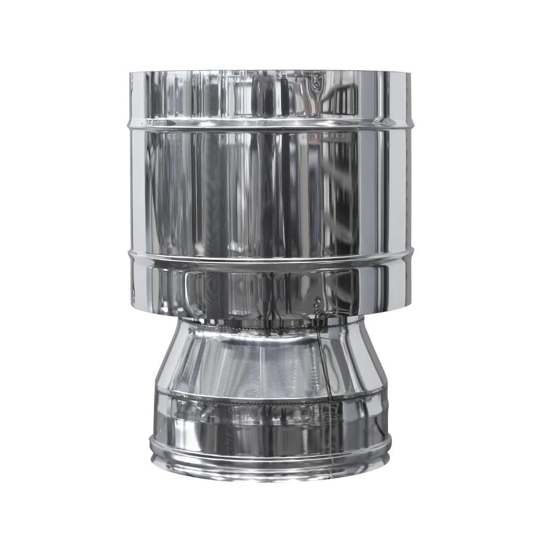 Comignolo Cappello a Botte Coibentato Doppia Parete in Lana di Roccia - in Acciaio Inox AISI 304 BA SP. 5/10 – per Camini (Ø150-200 mm)