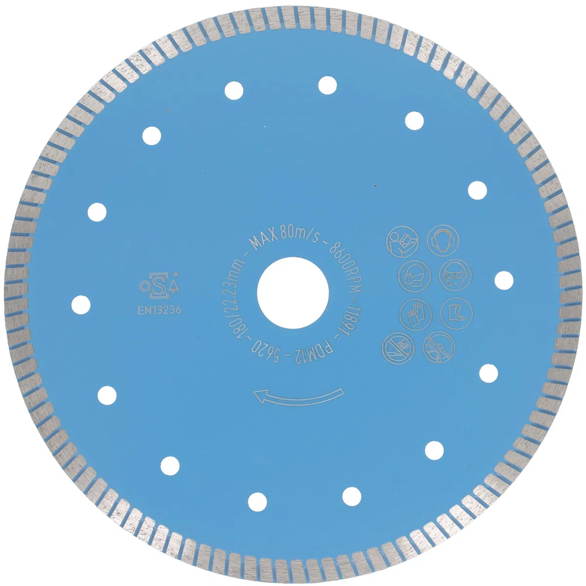 PRODIAMANT Disco diamantato Premium piastrella 180 mm x 22,2 mm Disco diamantato PDX83.975 180mm
