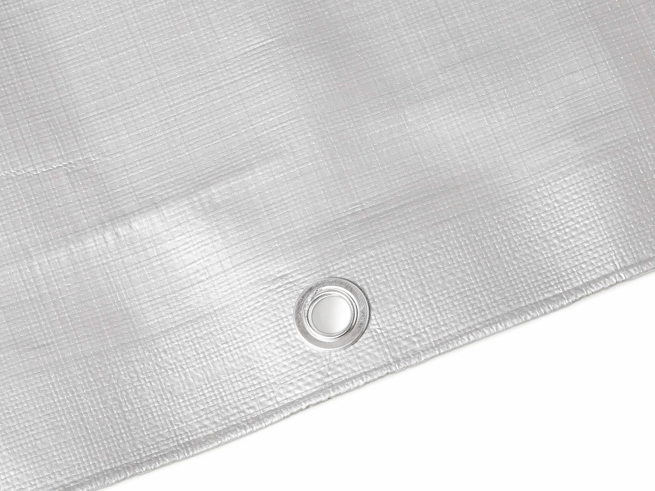 Amazon Basics Telo impermeabile multiuso in poliestere 3,6 x 6 metri, 0,4 mm di spessore, 6kg, colore argento/nero, confezione da 1