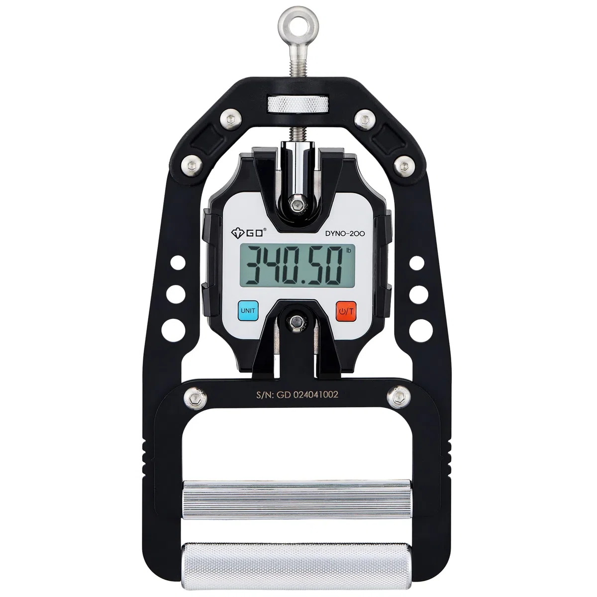 GD DYNO-150 - Dinamometro digitale digitale per misurare la forza della presa, tester elettronico per la forza della presa, per rafforzare la presa, 150 kg