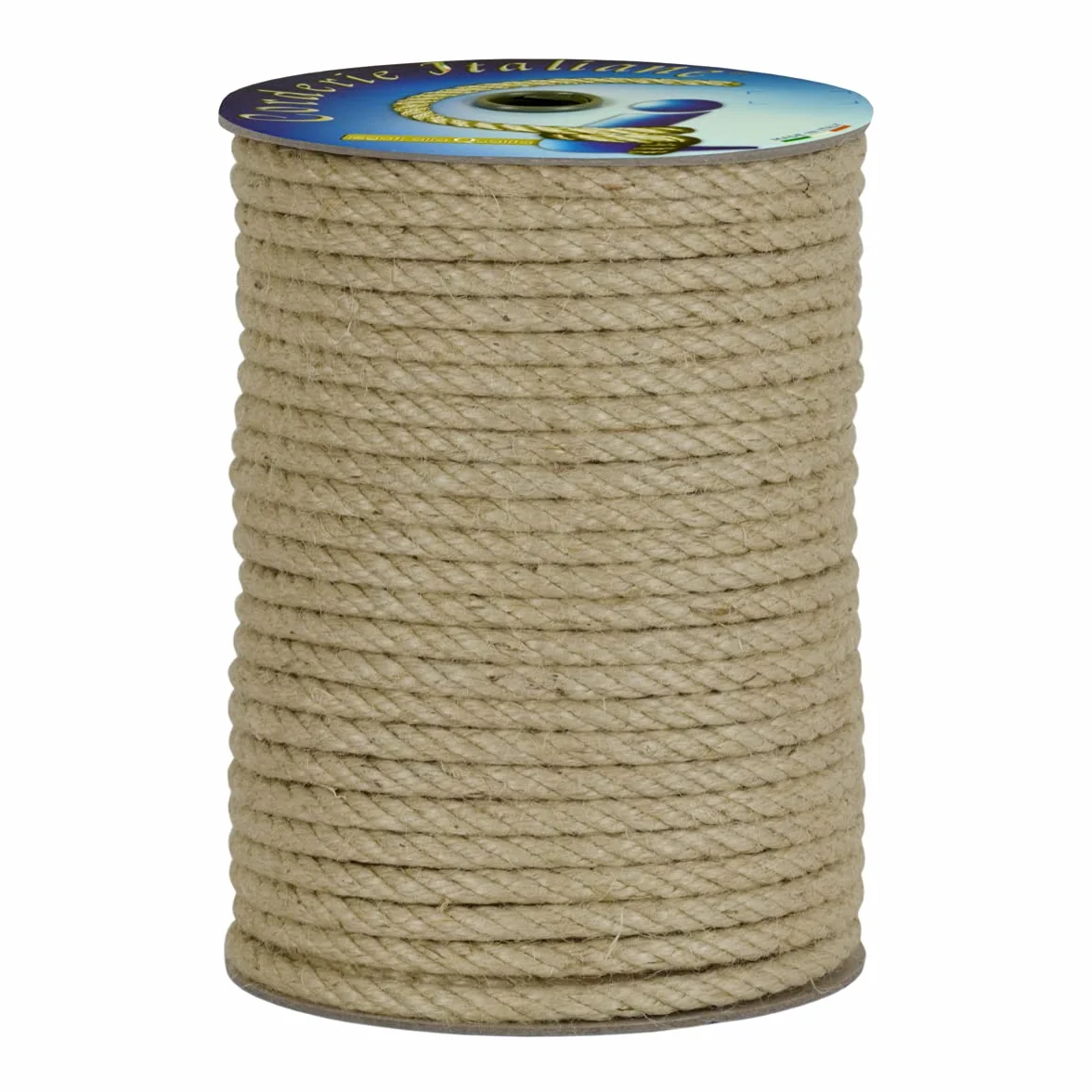 Corderie Italiane 006044086 Corda Juta, 8 mm, 100 mt, naturale