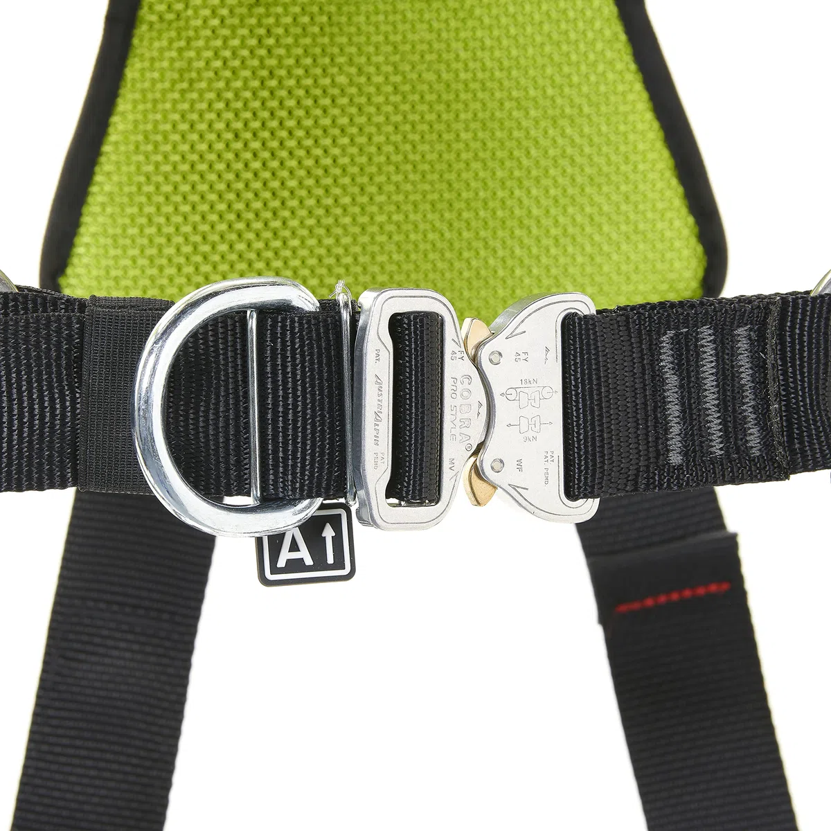 Honeywell Imbracatura integrale Miller H500 Industrial Standard IS1 con fibbie per gambe accoppiate, fibbie pettorali con clip automatica, peso 140 kg, verde, misura 2, 1036090