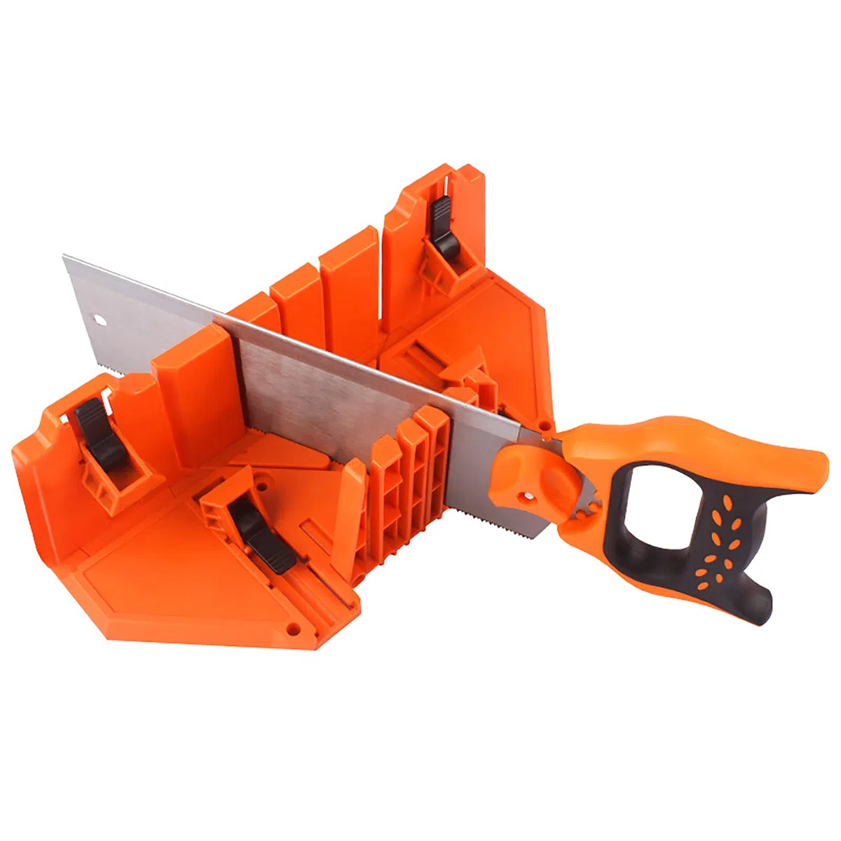 Scatola per mitra da 14" Scatola per mitra con bloccaggio ad angolo multiplo ad alta resistenza con sega a dorso da 12" per lavori manuali
