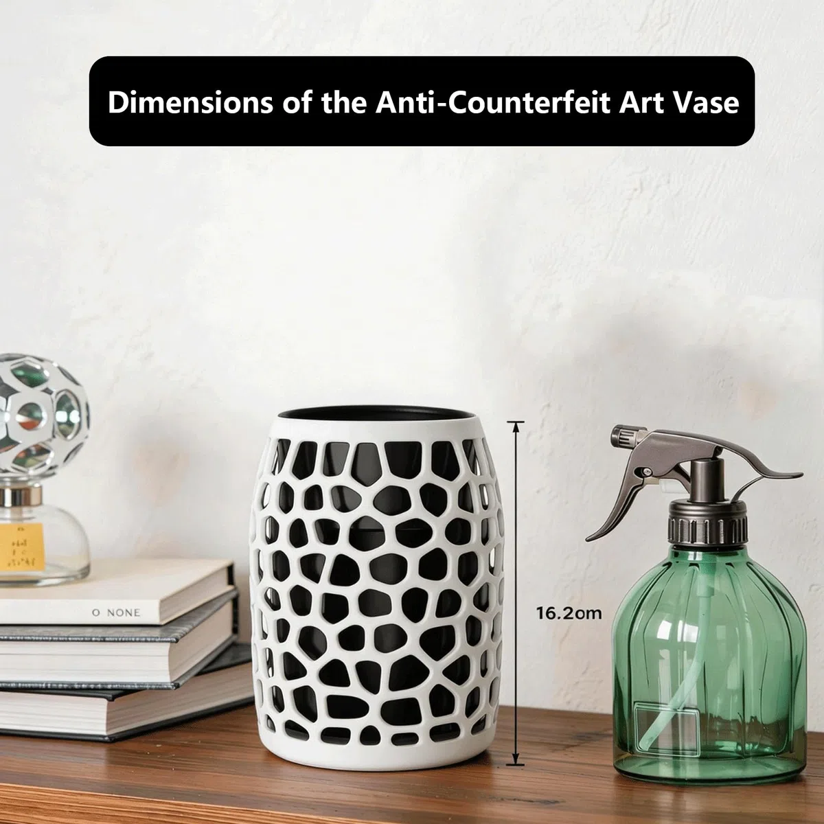 Camera Disguise Vaso per telecamera Ring per interni (2a generazione) – Decorazione per piante con telecamera nascosta e canale cavo integrato, nascondiglio decorativo per la sorveglianza
