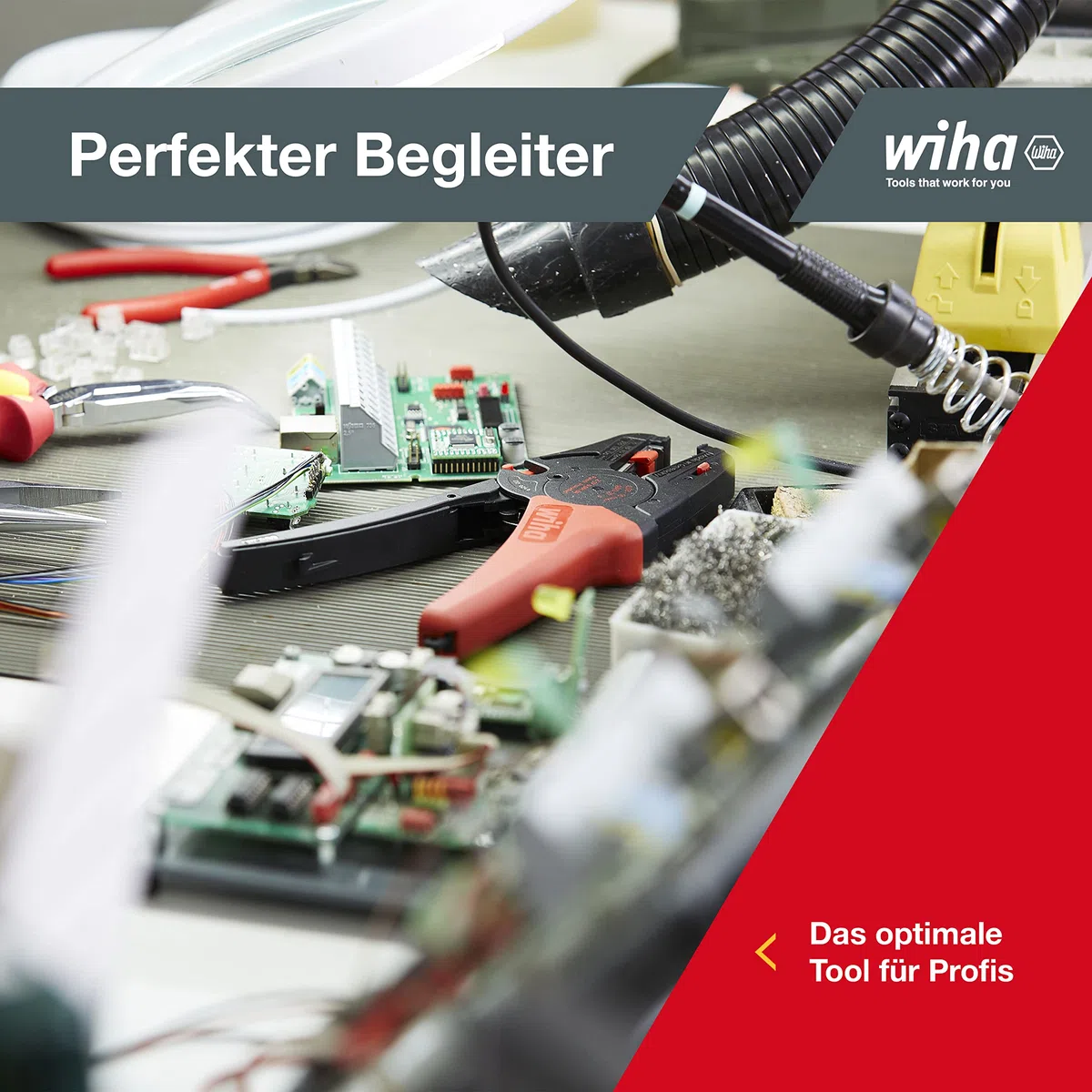 Wiha Herramienta pelacable automática hasta 16 mm² 200 mm, 8" (42062) | (42062) Utensile sguainacavi I spelafili I utensile per elettricisti I spelacavi