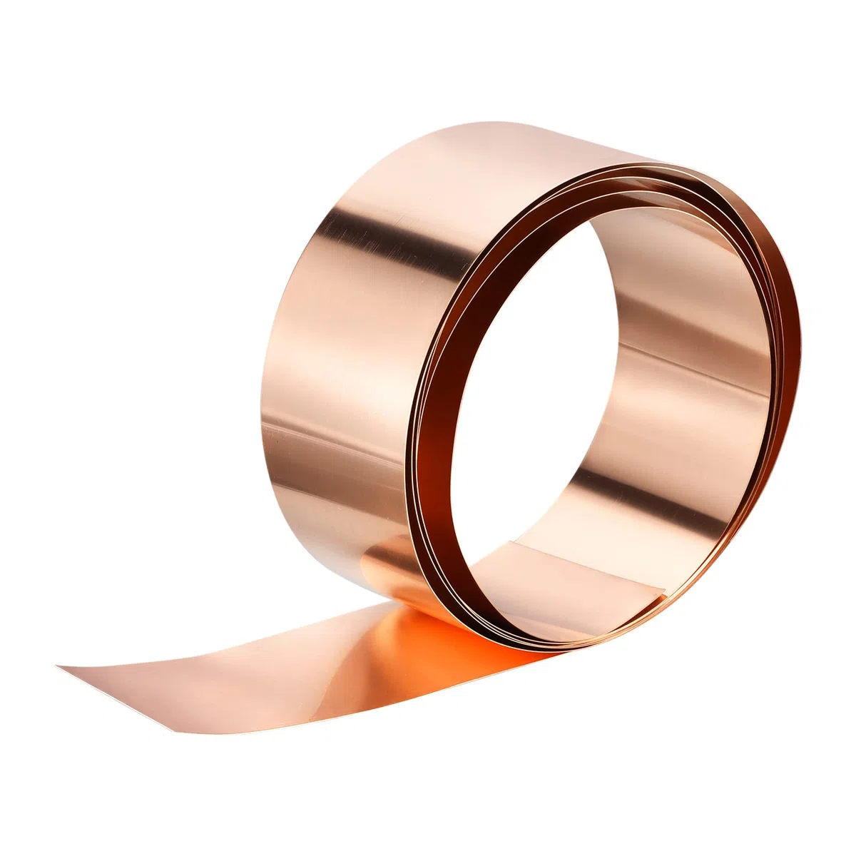 QUARKZMAN Rame Foglio Rotolo 3500mm x 50mm x 0,4mm 99,9% Puro Rame Striscia Rame Scossalina Metallo Lamina Piastra per Elettricità Progetti Fai-Da-Te (Dimensioni Multiple)