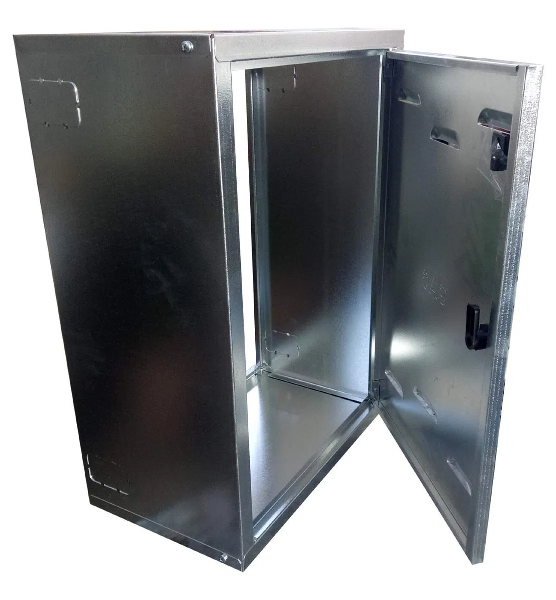PUGLIELLI SRL Cassetta contatore gas con schienale zincato 6/10 certificata ISO 9001:2015 fornita in kit di montaggio e chiave quadrata (70x40x25)