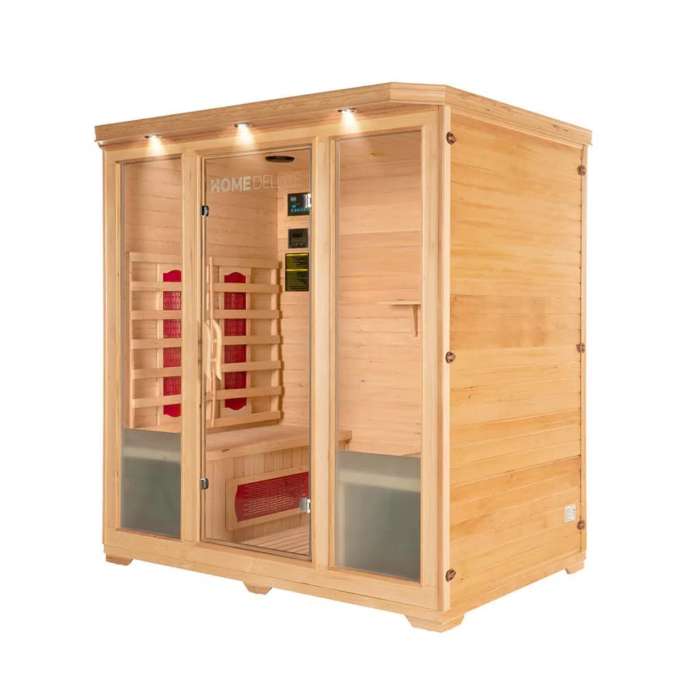 Home Deluxe Bali-XL - Sauna a infrarossi, incl. diversi extra e accessori