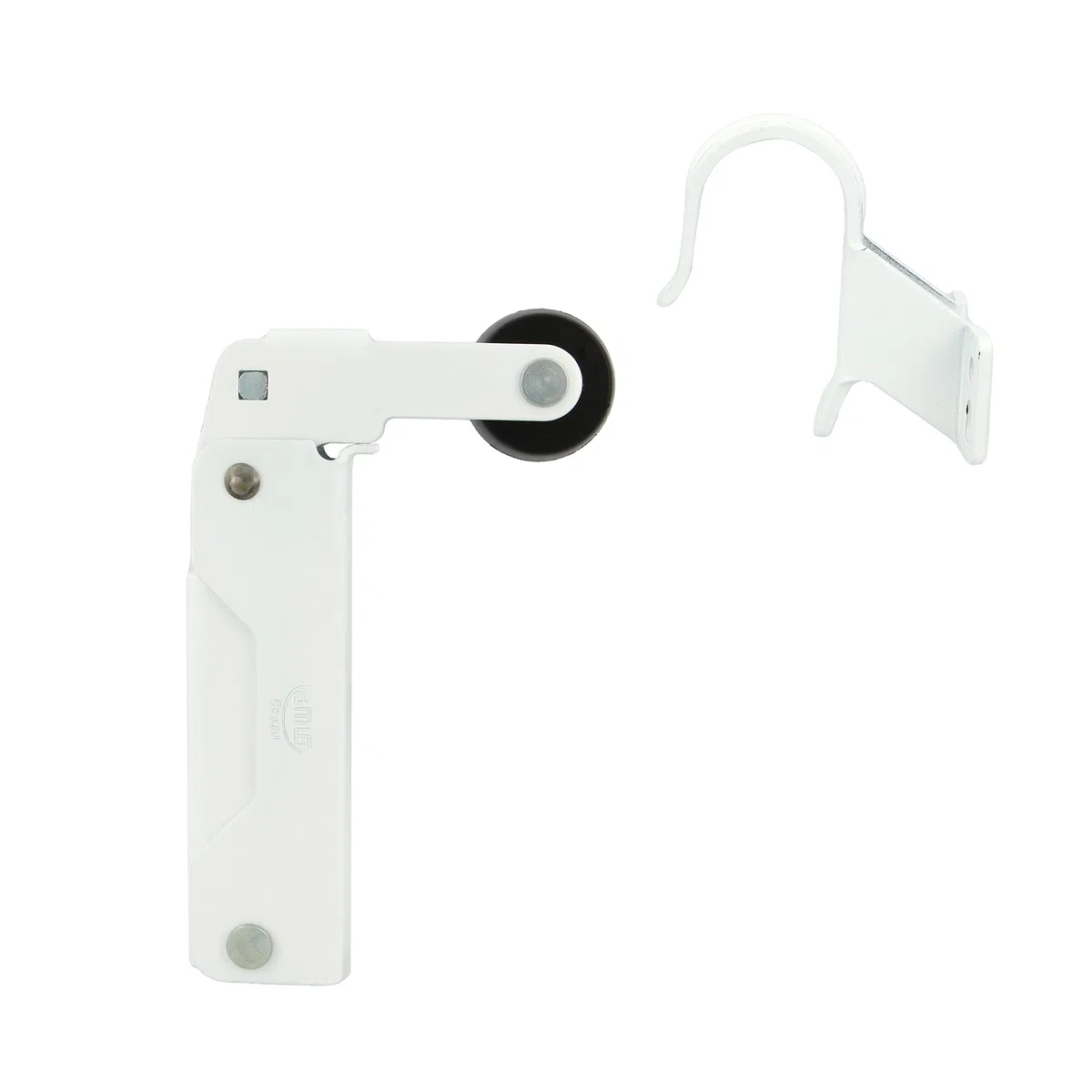 Amig - Chiudiporta Idraulico - Chiudiporta con Chiusura Controllata e Ammortizzata per Porte Interne - 108 x 32 mm, Fino a 40 kg - Alluminio - Bianco