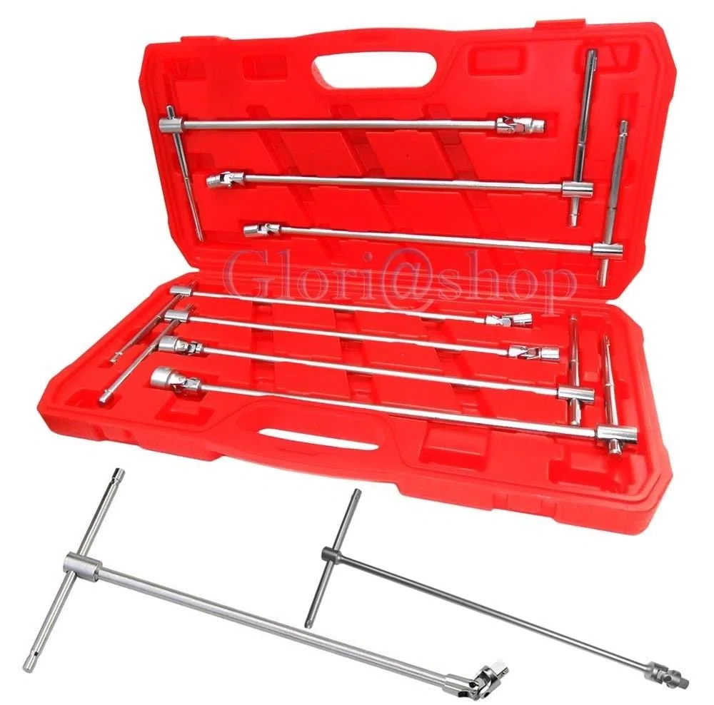 CHIAVI A T DOPPIO SNODO 7 CHIAVE LUNGHE 8 10 12 13 14 17 19 MM SNODATE