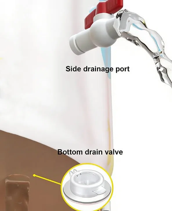 Vasca da bagno Portatile per Adulti, Buon Isolamento Termico, Supporto Stabile, Doppia Uscita di Scarico, per Bagno Cald, Ice Bath 70x65cm