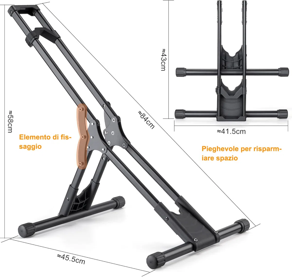 CXWXC Supporto per bicicletta da 20" a 29" e 730C MTB, pieghevole per bicicletta da corsa, per interni ed esterni (S101) (1, M)