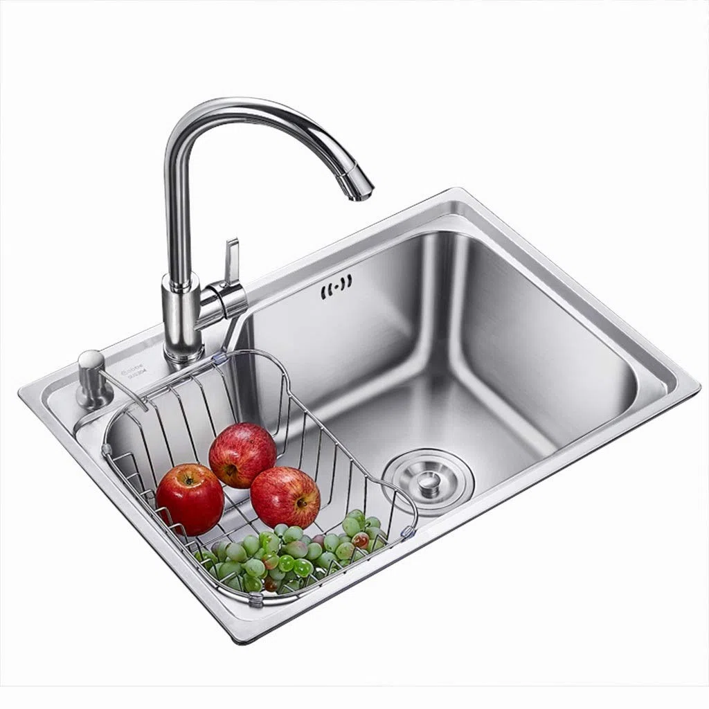 Accessori per Il Bagno, lavello per Cucina/Sala da Pranzo, Lavaggio di Frutta e Verdura, Lavaggio di Piatti in Piscina, arredo Bagno, Doppio lavello in Acciaio Inox
