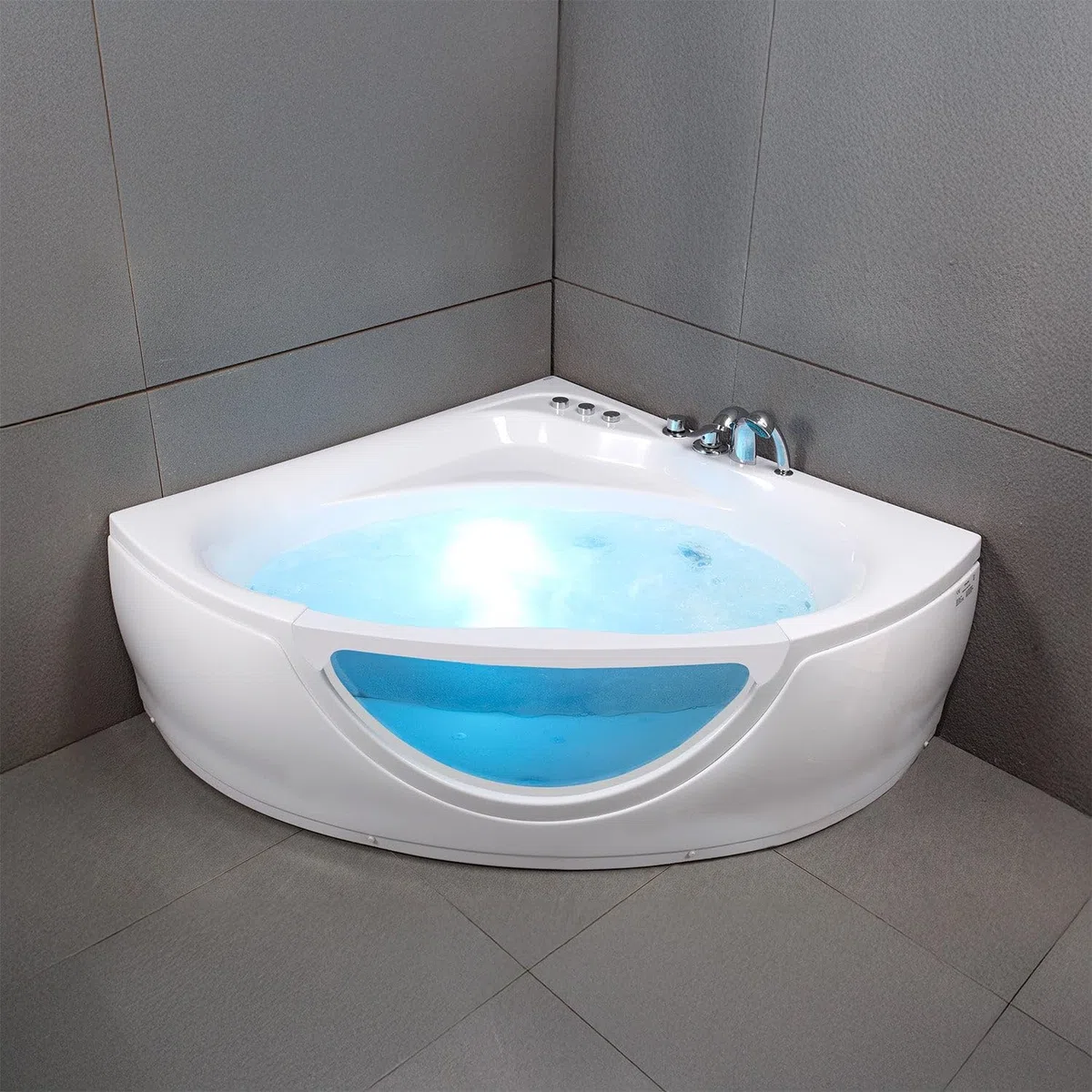 SPALINA TASMANIE White Jets - Vasca idromassaggio oblò L 135 x l 135 cm, by
