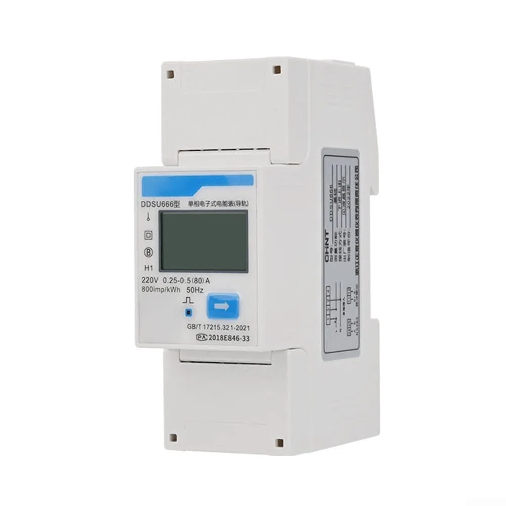 Smart Energy Meter, DDSU666, contatore di corrente elettrica monofase, DIN RS485, misuratore di corrente elettrica, per fatturazione fotovoltaico ed elettricità