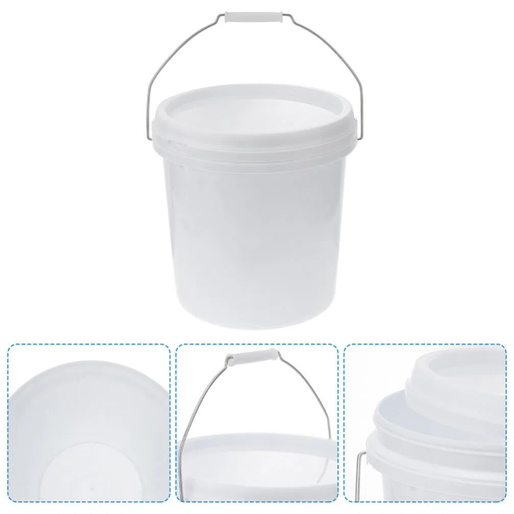 iplusmile Secchio Rotondo Per Vernice Contenitore Resistente Per Pigmenti Coperchio Ermetico Per Uso in Casa Industria e Stoccaggio