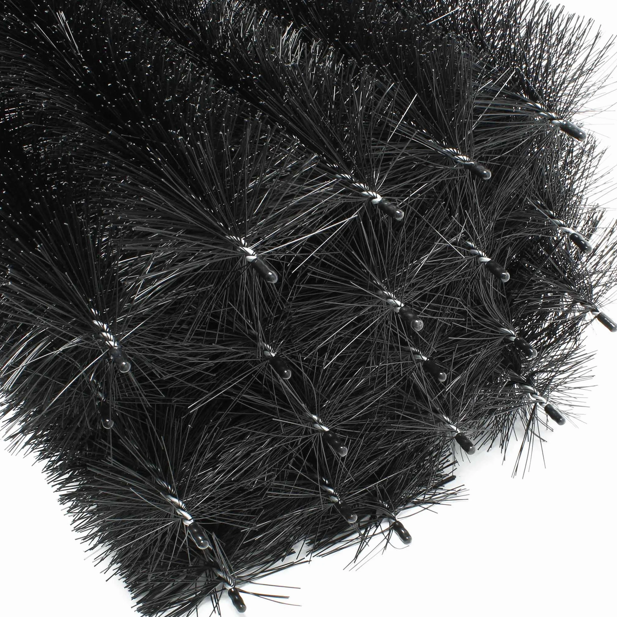 Wiltec Spazzola per grondaie e Barriera anti piccioni 20 scovoli 24 m Ø 8cm per pannelli fotovoltaici