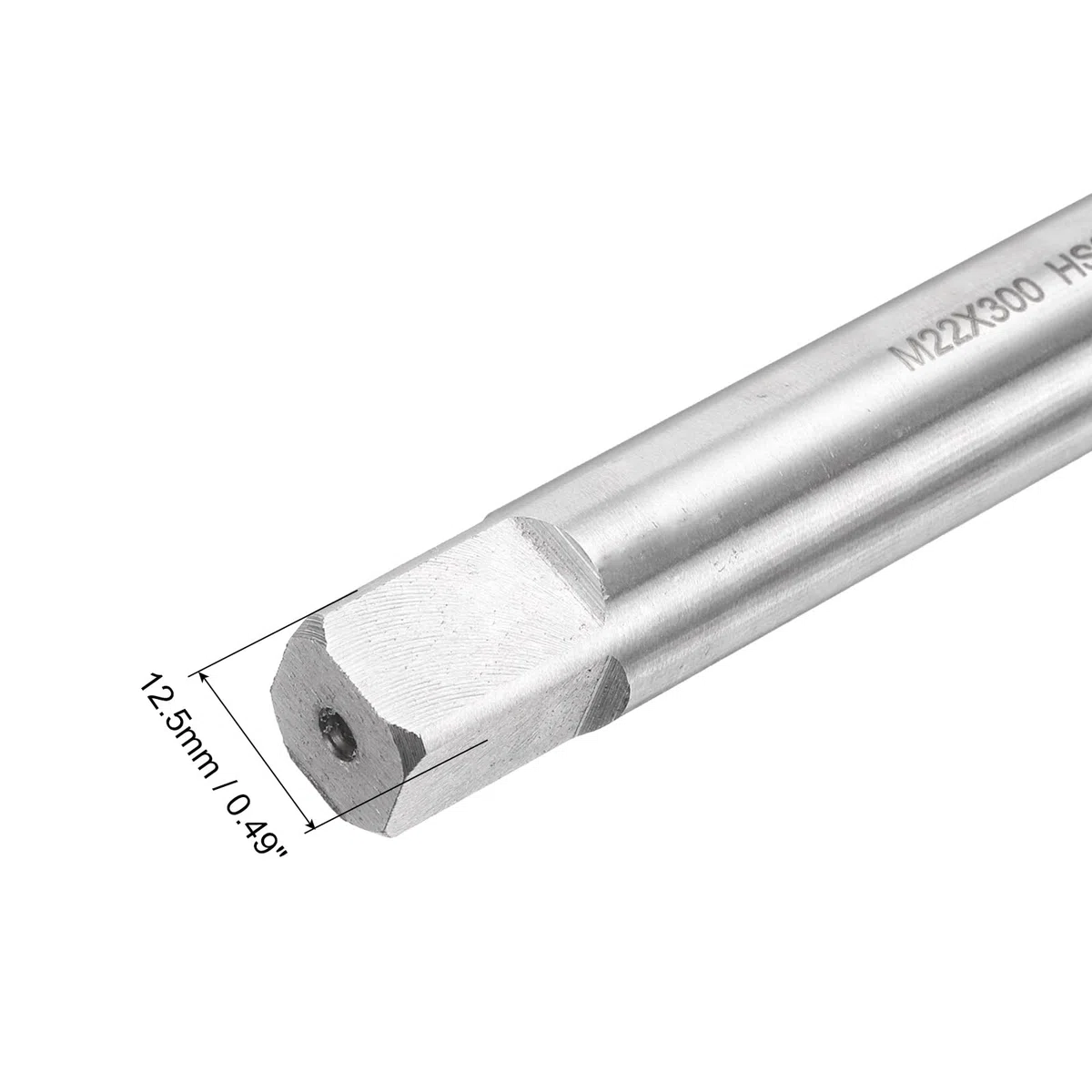 QUARKZMAN Maschio A Metrico M22 x 2.5 H2 300mm Extra Lungo A Dritta Maschio Per Filettatura Utensile Di Riparazione Filettatura Fresatura