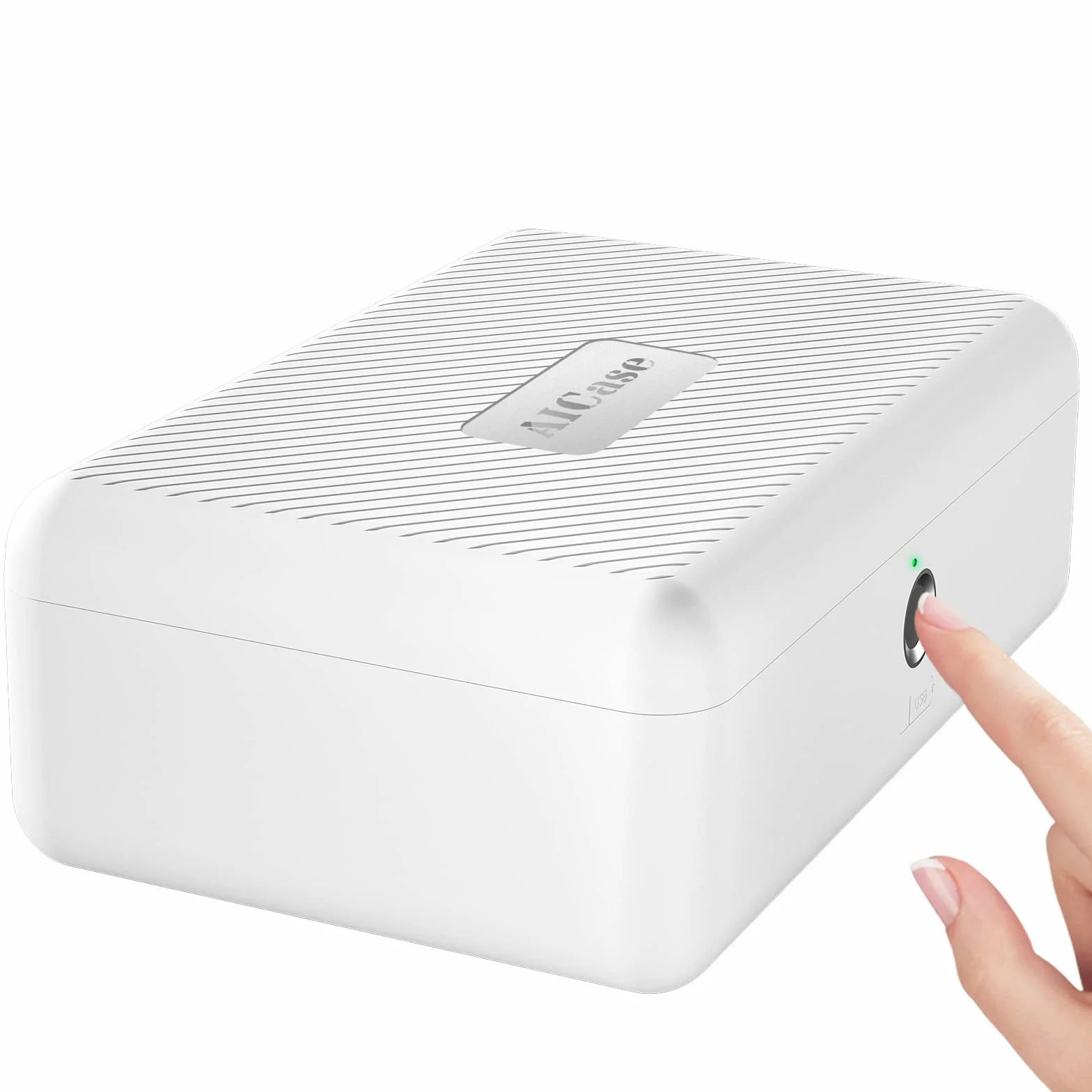 Scatola di immagazzinaggio biometrico con impronta digitale portatile Cash Jewelry Lock Box scatola di blocco ricaricabile per auto, casa, ufficio, viaggio
