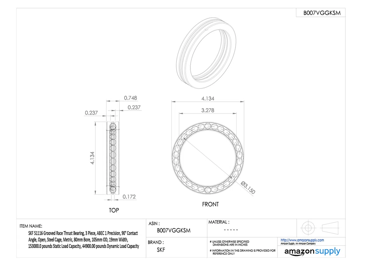 SKF 51116 - Cuscinetto a sfera