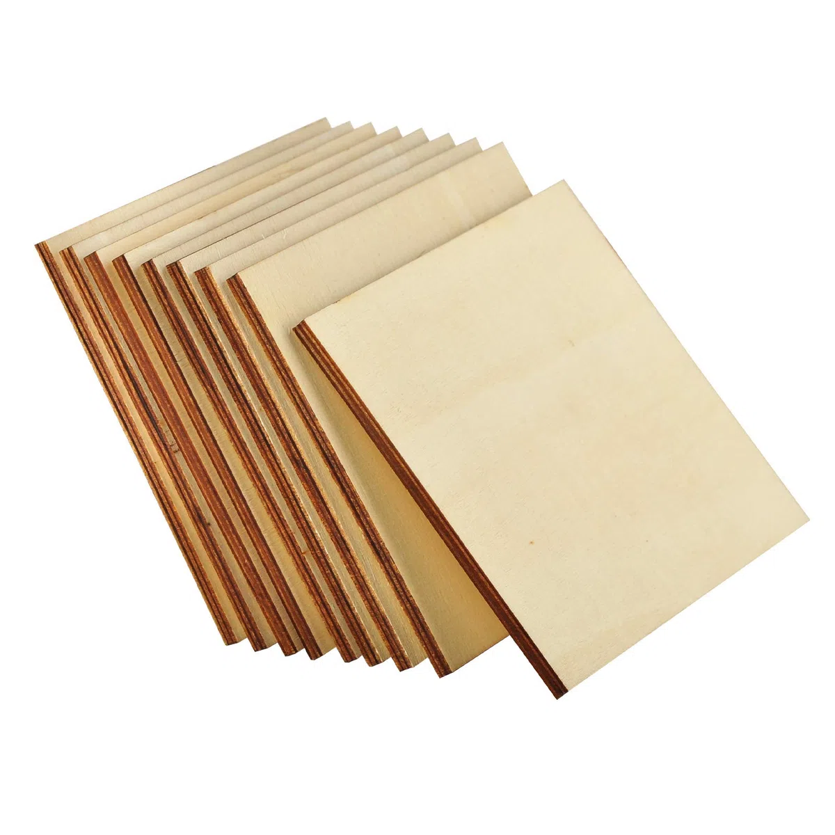 [Spessore Aumentato] Artificer 26 Pezzi 6mm Spesso Fogli di Legno Quadrati - 15 x 15 cm - Pannelli di Compensato di Balsa Grezzo per Pittura, Pirografia, Incisione al Laser, Decorazioni e Artigianato