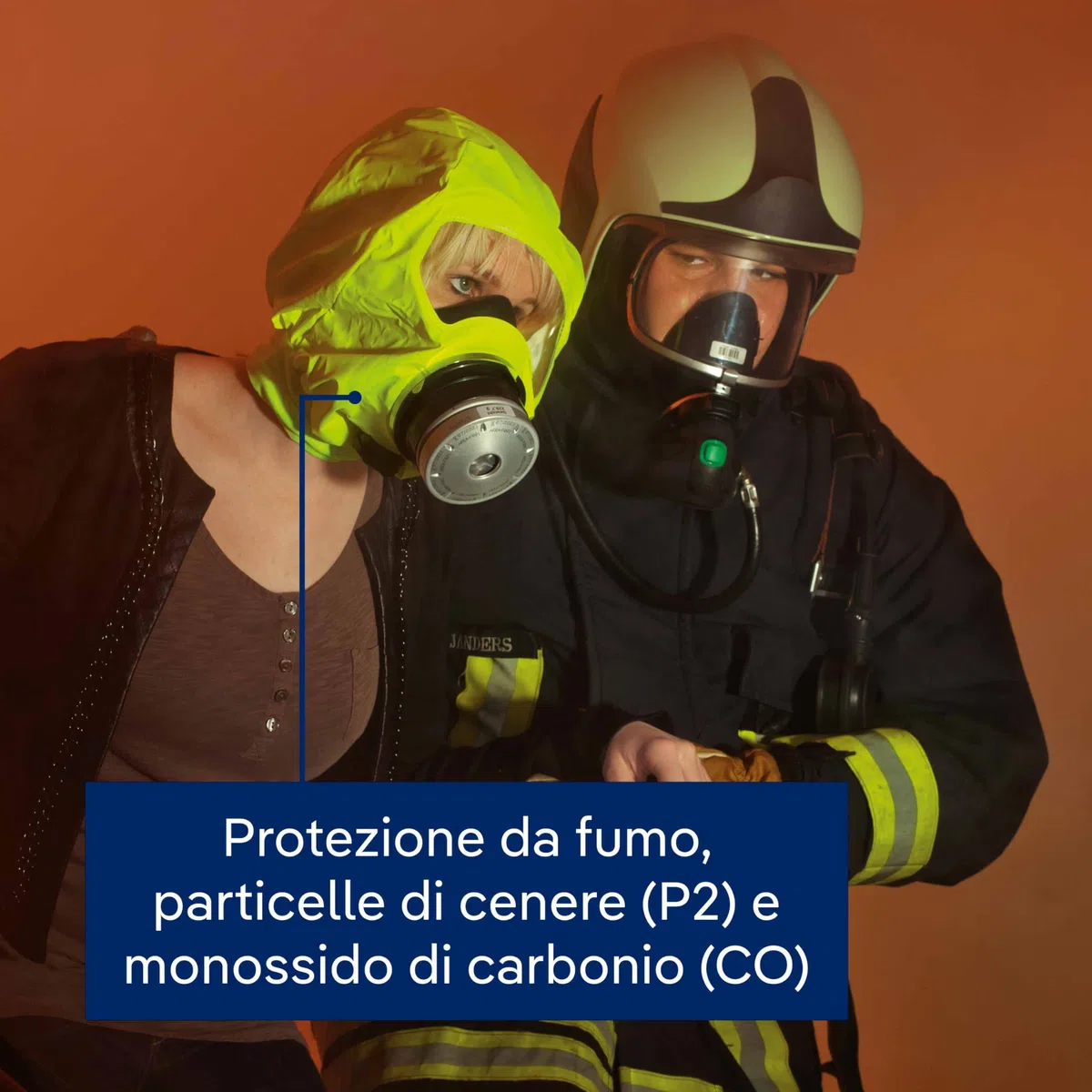 Dräger PARAT 5520 - Copertura di protezione antincendio con Soft Pack | Efficace protezione contro i gas antincendio come il monossido di carbonio (CO)