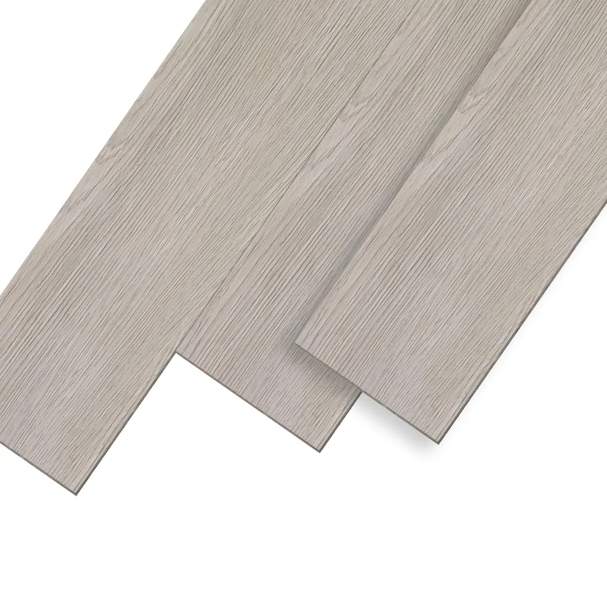 UISEBRT Pavimenti in PVC Autoadesivo Listoni in laminato vinilico, Effetto legno, 91,44 x 15,24 x 0,2 cm, 18 pezzi circa 2,5 m², Piastrelle Adesive PVC per Cucina Soggiorno Balcone, Beige Grigio