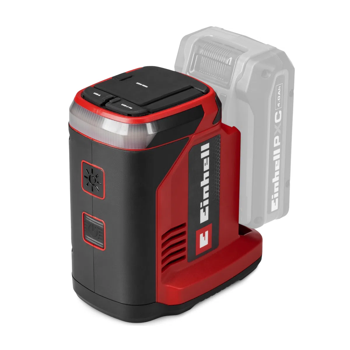 Stazione di alimentazione a batteria Einhell TC-ES 18/150/1 Li-Solo Power X-Change (18 V, inverter compatto, porta 230 V, porta USB-A e USB-C-PD, senza batteria)