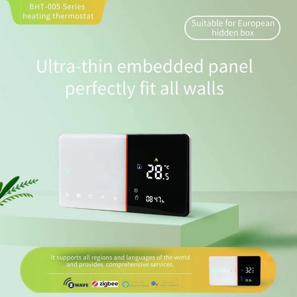 Wi-Fi Thermostat - Termostato Touchscreen Programmabile per il Riscaldamento o il Condizionamento Dell'aria - Controllo a Distanza dal Cellulare, Compatibile con Alexa, Google Home e IFTTT