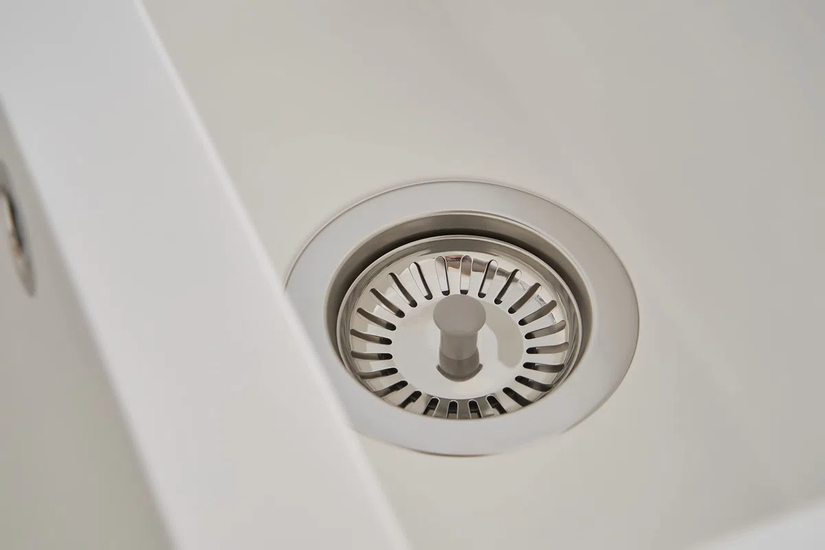 Respekta Lavello da Cucina Denver in Mineralite Color Bianco, Lavello da Incasso con 1 vasca, dimensioni 100 x 50 cm, Lavello Adatto per Mobili Sottolavello da 60 cm di Larghezza