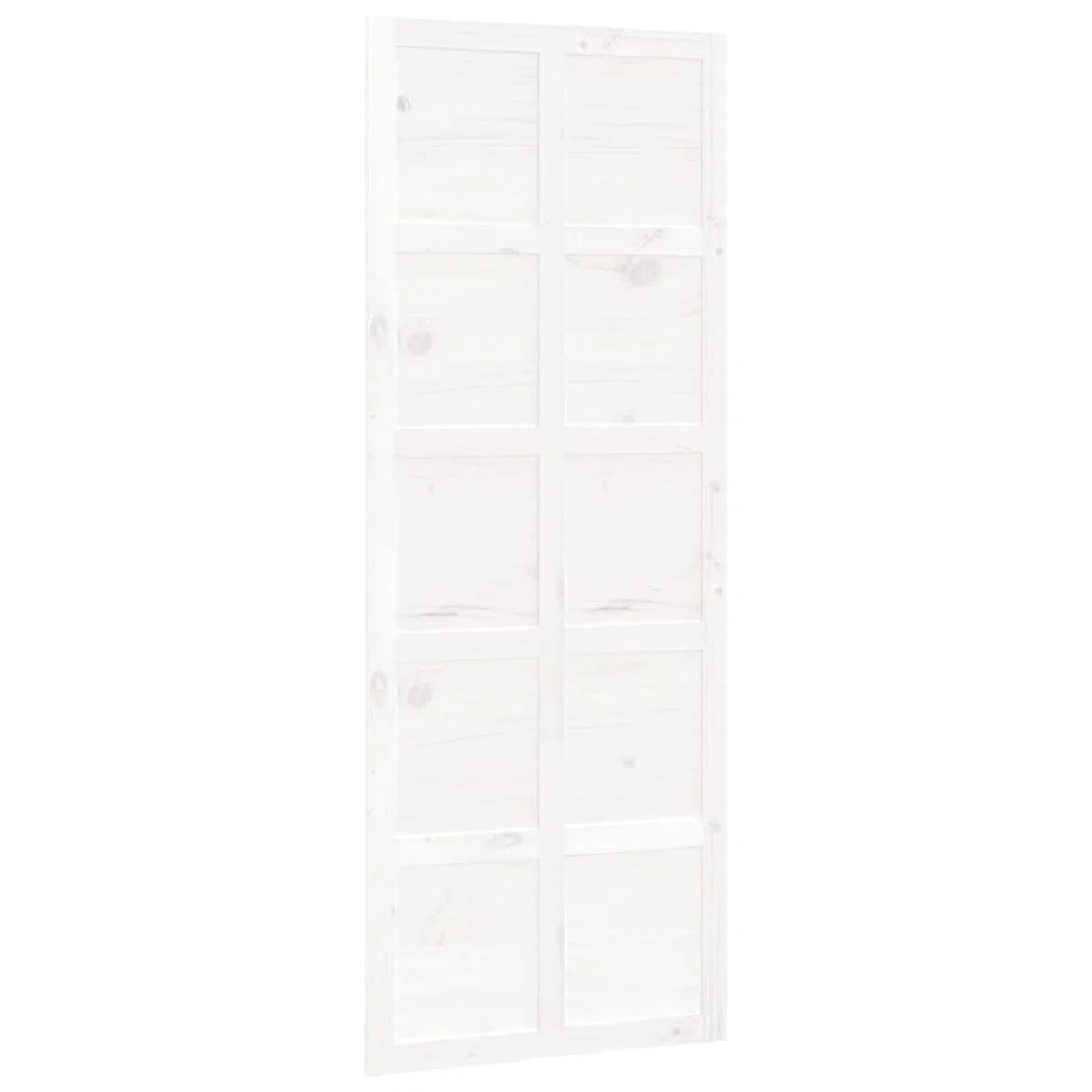 Tidyard Porta del Granaio,Porta Scorrevole in Legno,Porta Scorrevole Interna Bianca 80x1,8x214 cm in Legno Massello di Pino