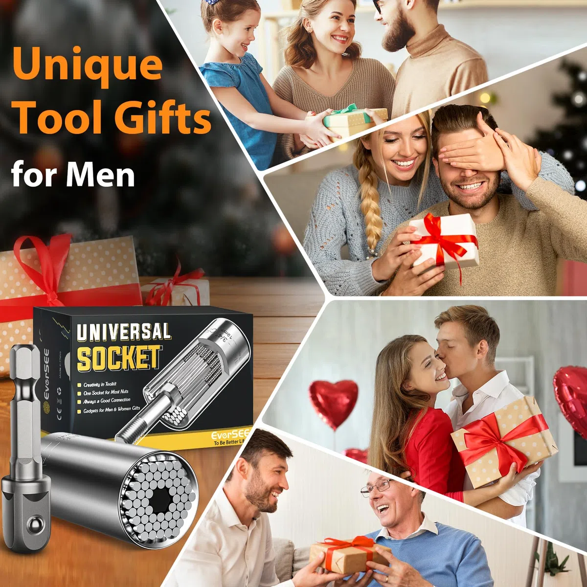 Idee Regalo Uomo Chiave Universale, Natale Originali Gadget Utili Multitool, Compleanno, San Valentino per Lui, Festa del Papà, Calendario Avvento