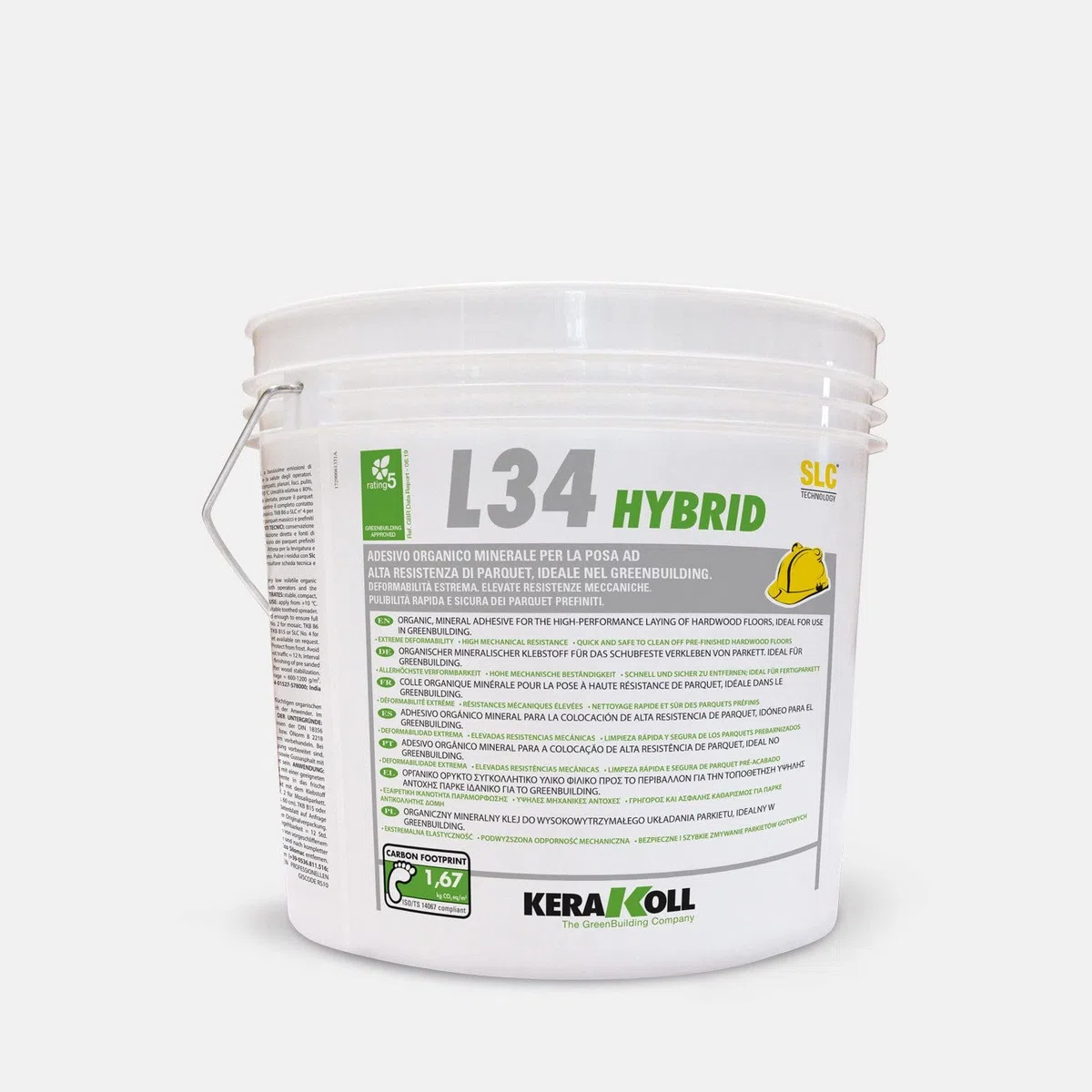 Kerakoll L34 Hybrid - colore neutro 18 kg adesivo organico minerale per posa parquet