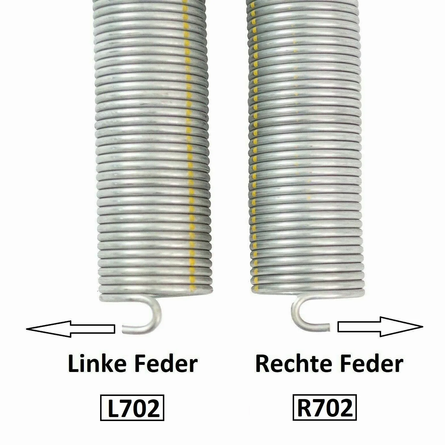 2 molle a torsione R702 + L702 / L21 R21, per porta del garage Hörmann