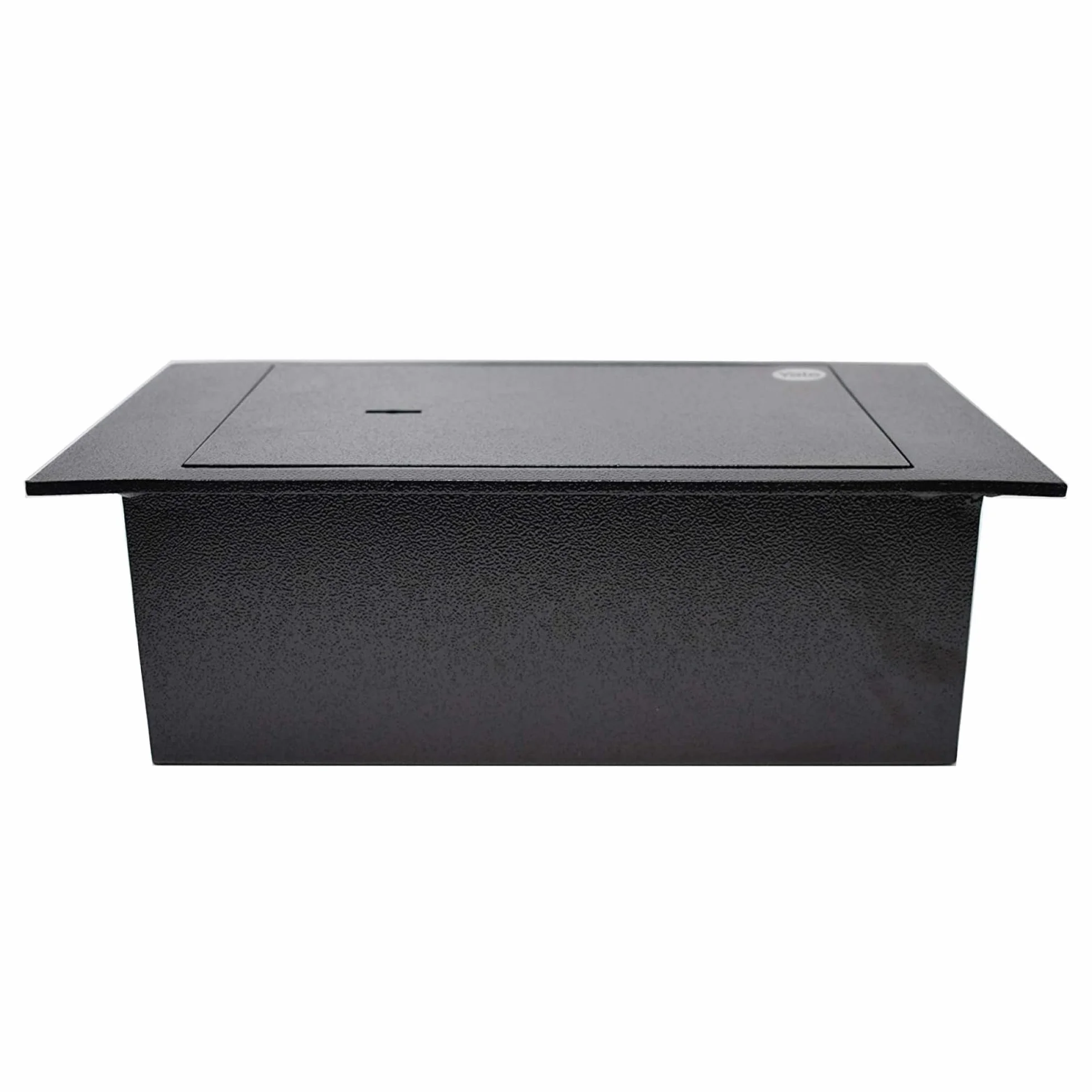 Yale Cassaforte a Pavimento in Acciaio Grigio Y-FLS0000 con Apertura a Chiave Meccanica Capacità 4,3 L Dimensioni 130 x 390 x 350 mm