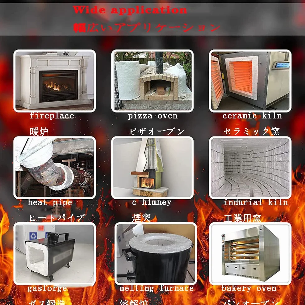Coperta isolante in fibra ceramica ad alta temperatura con foglio di alluminio monofacciale(1000mmx610mmx5mm)