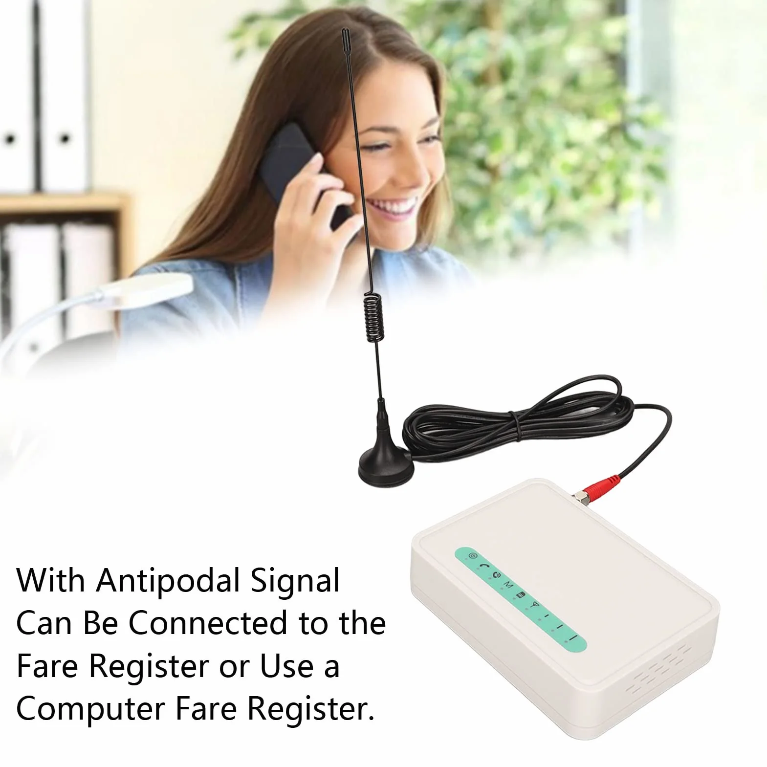 Terminale Wireless Fisso GSM, 3G 4G LTE Quad Banda GSM 850/1800/1900 MHz Diarer ID Chiamante Wireless Desping Despalor con Luce LED, per Telefono a Tono Fisso, Allarme (Spina