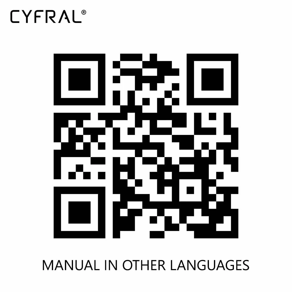 Cyfral 5902768850796 Smart 5p - Cellulare universale 4 Plus N, 4, 5, 6 fili, Nero