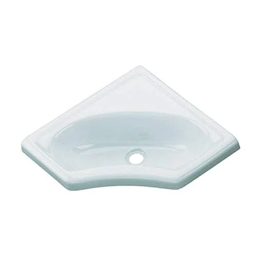 Comet lavabo d'angolo mini lavabo caravan lavello cucina bagno installazione sanitaria parte campeggio bianco