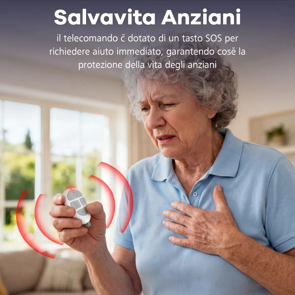 YISEELE Allarme Casa Senza Fili: Antifurto casa con Centrale 120dB e Controllo APP Gratuita - Proteggi famiglia e beni dagli intrusi in tua assenza - Salvavita Anziani – Compatibile Alexa & Google