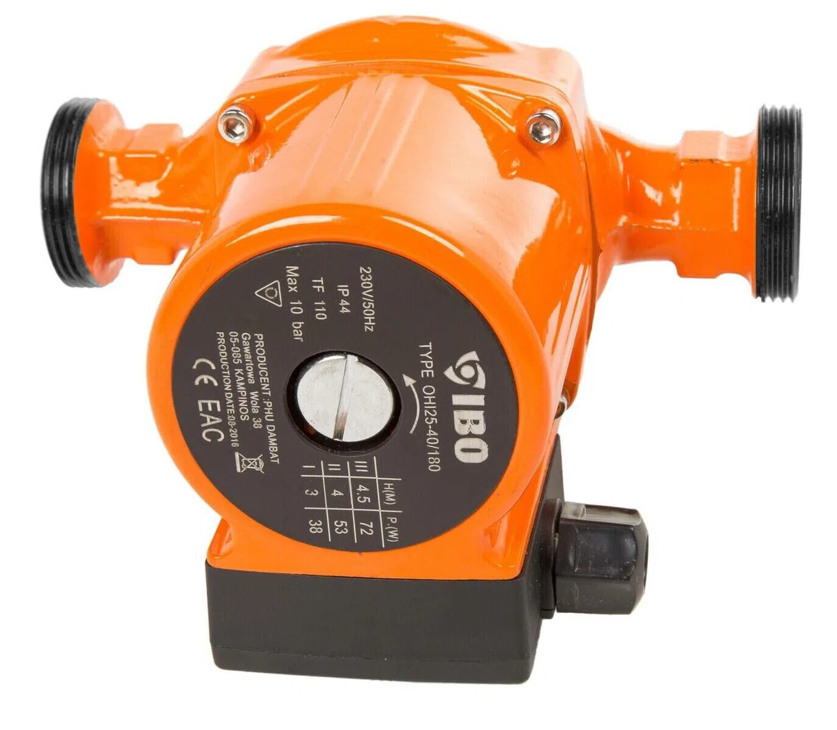 Pompa di circolazione IBO OHI 25-80/180, pompa di circolazione dell'acqua calda + guarnizioni
