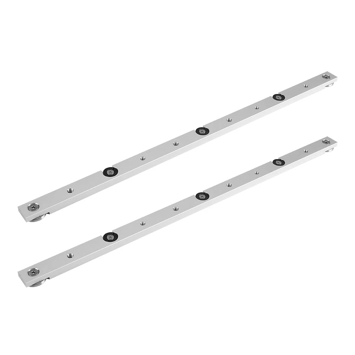 Tyenaza 2 pezzi Miter Bar Slider 450 mm, Table Saw Miter Bar, binario in lega di alluminio, per router sega circolare da tavolo, falegname fai da te (2 x 450 mm)