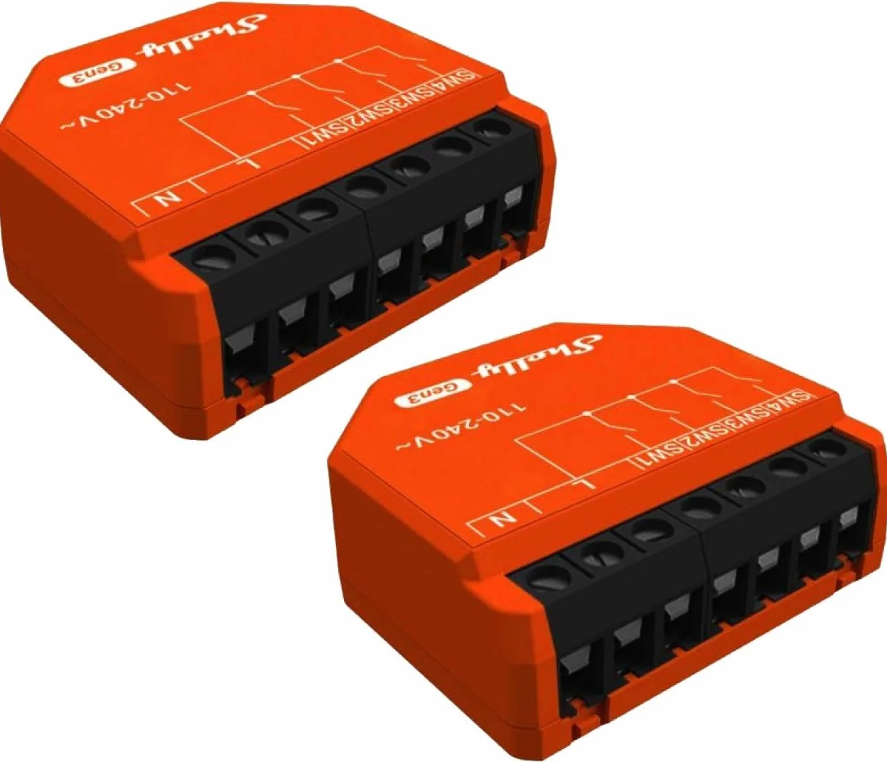 SHELLY Attivatore scenario i4 Gen3, Bluetooth e WLAN, 2 pezzi