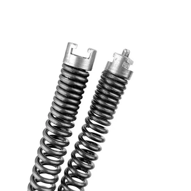9/15/20 m Lunghezza Lungo 16 mm Diametro esterno Fogna Dispositivo di dragaggio elettrico Molla di estensione Strumento per la pulizia dei tubi Pulitore con connettore-9 m Lunghezza-16 mm