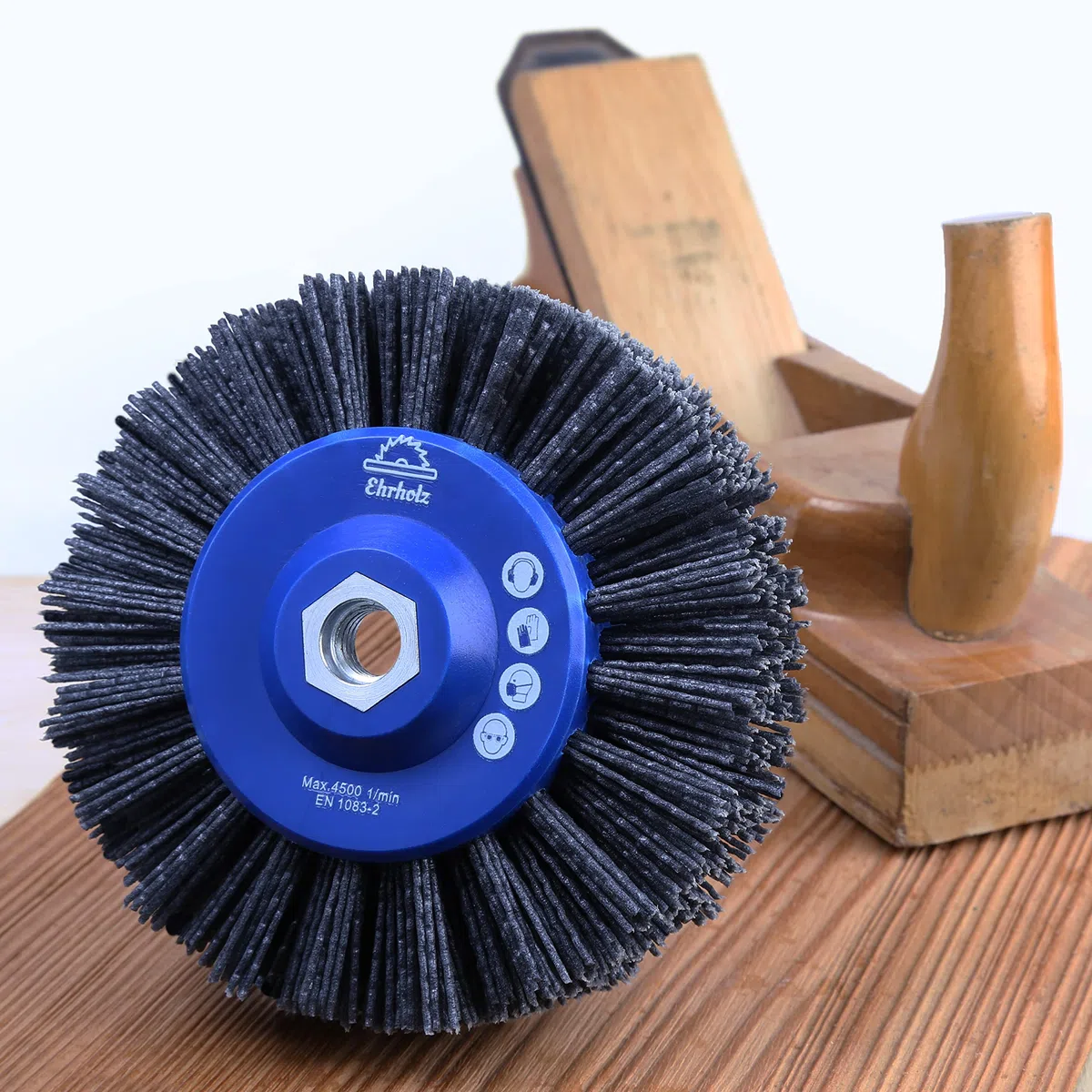 Spazzola abrasiva per smerigliatrice angolare, diametro 140 mm, spazzola rotonda, spazzola strutturante, qualità professionale per legno e metallo