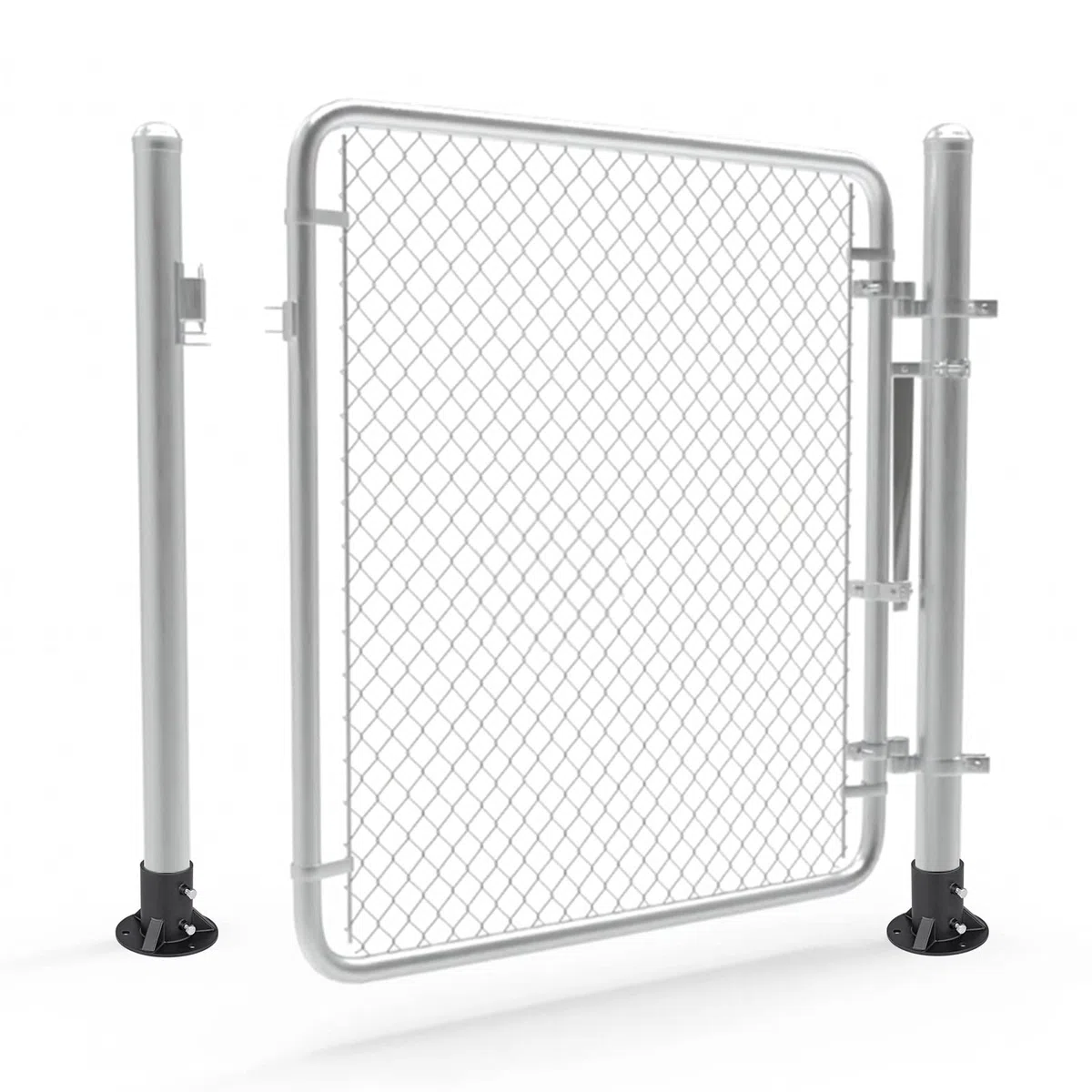 Insaga Supporto per Pali Arrotondato 65mm, Staffe per Pali di Recinzione per Impieghi Gravosi, Supporto per Palo Rotondo per Pali di Recinzione a Maglie Strette/Ponti/Ringhiere/Cassette Postali, 1pcs