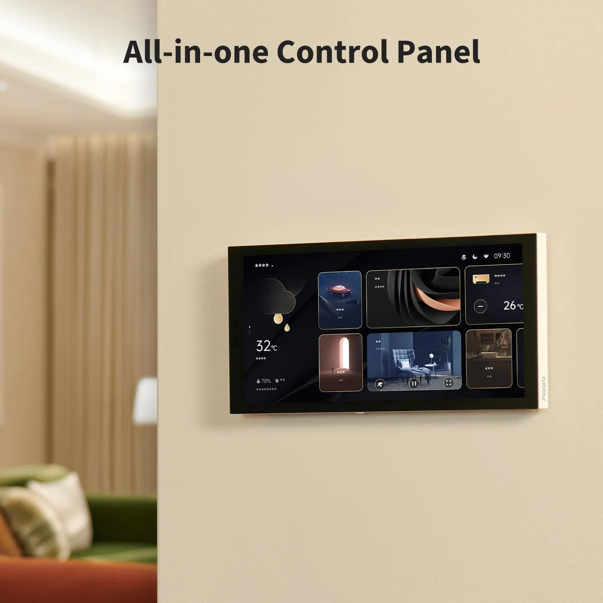 Aqara Panello Hub S1 Plus, Controllo di Intelligente con Neutro, Hub Zigbee, Matter Bridge, 2 Interruttori Elettrici e 6 Interruttori Wireless, Wi-Fi 2.4/5 GHz, Supporta Apple Home, Alexa, Google