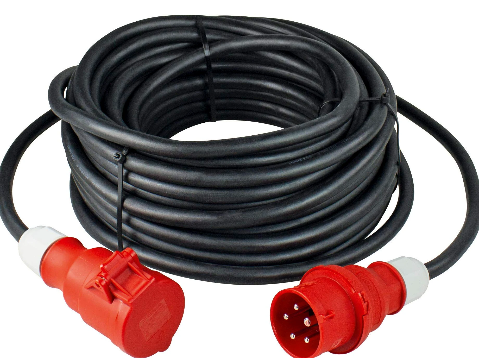 Prolunga CEE 32A 400V 1,6m H07RN-F 5G4 – Cavo trifase 5 poli con spina e presa IP44 – max. 22kW per industria, cantieri e uso professionale