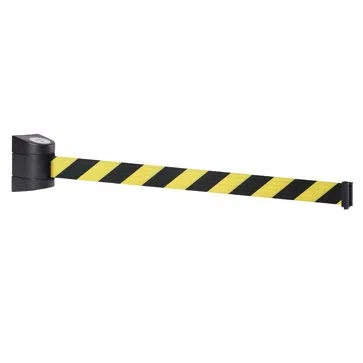 Nastro di bloccaggio retrattile da 10 m, con alloggiamento a parete in plastica ABS, funzione di blocco automatico